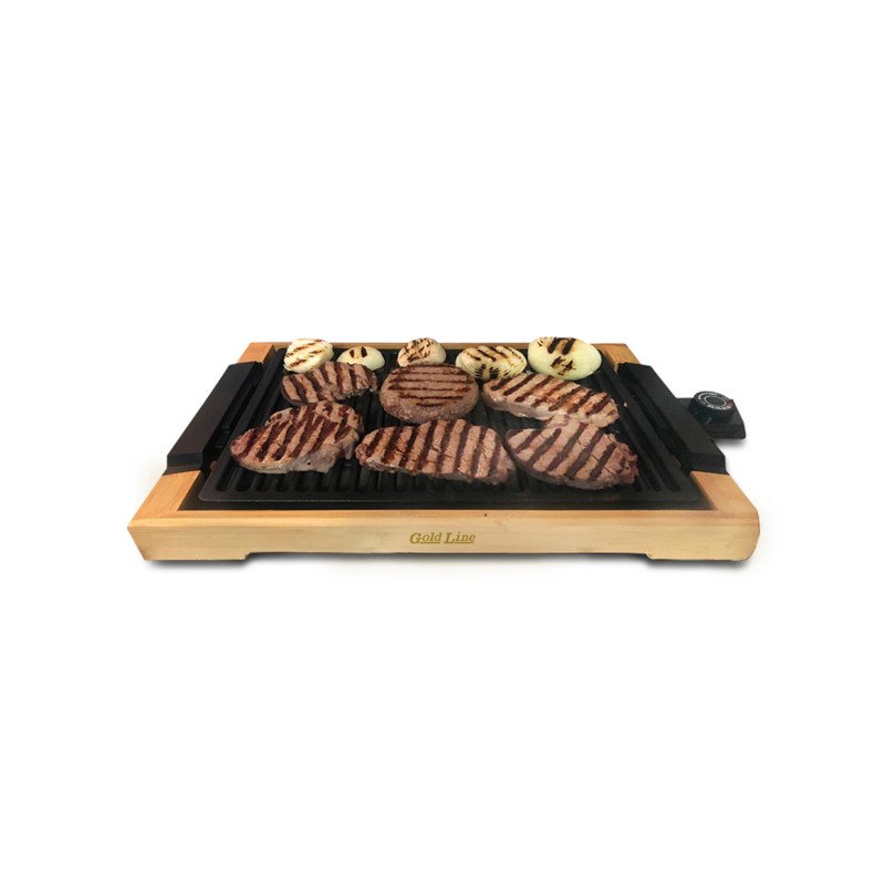גריל בוטיק כפרי 2000W עוצמתי Gold Line גולד ליין Bamboo Grill ATL-6008